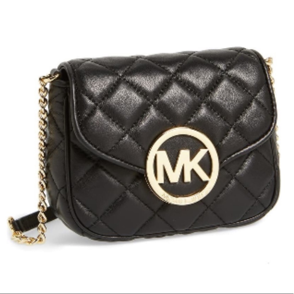 MICHAEL MICHAEL KORS FULTON QUILTED LEATHER black